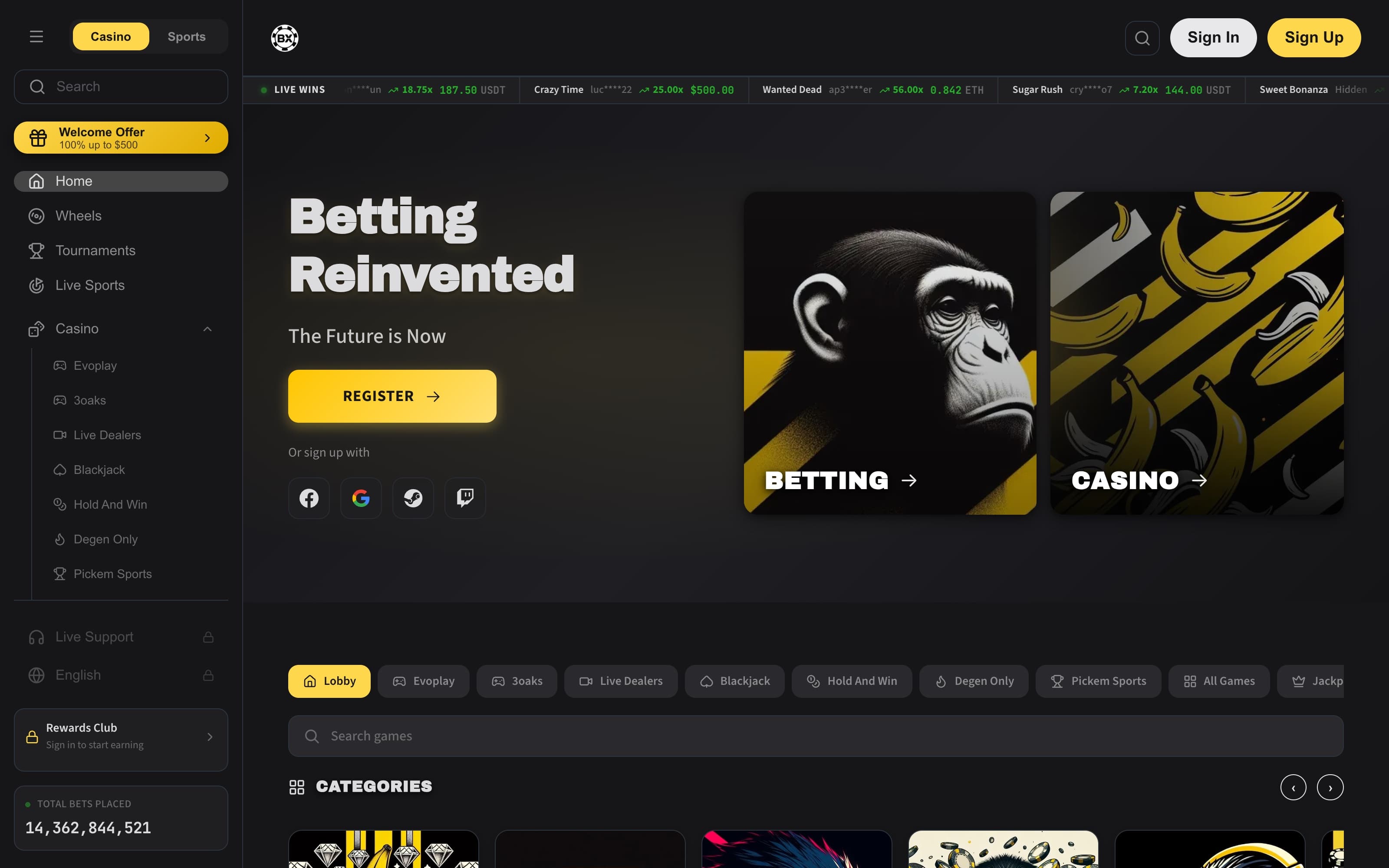 Ape theme — home lobby